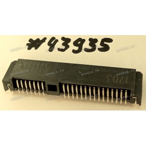 Разъём SATA CON 22P 3.5CH REV R/A DIP (Asus p/n: 12015-00294600) ALLTOP C166DK-12208-L