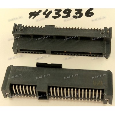 Разъём SATA CON 22P 3.9H RA DIP 1.27MM (Asus p/n: 12015-00420000) PEGA 1224-01EH000