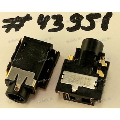 Разъём Audio JACK 6P FR (H2.3) DIP (Asus p/n: 12014-00401100) QCI DFTJ06FRC44