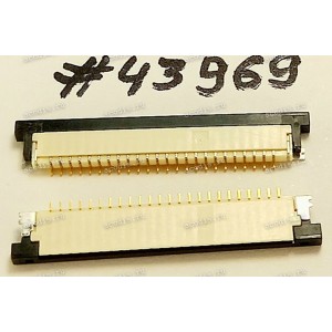 Разъём FFC FPC 24P 1.0MM R/A(B) SMT (Asus p/n: 12G18210240A) Разъём FFC FPC 24P 1.0MM R/A(B) SMT (Asus p/n: 12G18210240A)