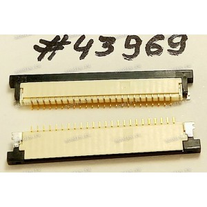 Разъём FFC FPC 24P 1.0MM R/A(B) SMT (Asus p/n: 12G18210240A) Разъём FFC FPC 24P 1.0MM R/A(B) SMT (Asus p/n: 12G18210240A)