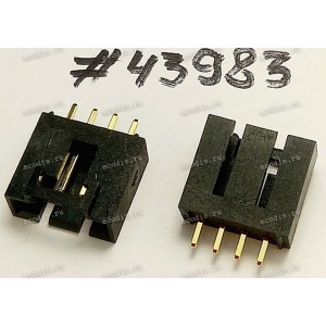Разъём IDC IDC-4MS 4P S/T 2.54,BLACK,CD (Asus p/n: 12G08002004F) STARLINK 108032-504 <G>