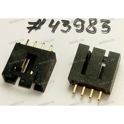Разъём IDC IDC-4MS 4P S/T 2.54,BLACK,CD (Asus p/n: 12G08002004F) STARLINK 108032-504 <G>