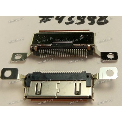 Разъём DOCKING CON 25P 0.65MM F 2.25CH RA (Asus p/n: 12019-00110100) = Asus T100TA