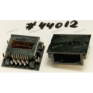 Разъём LAN JACK HALF RJ45 8P8C DIP (Asus p/n: 12014-00030800)
