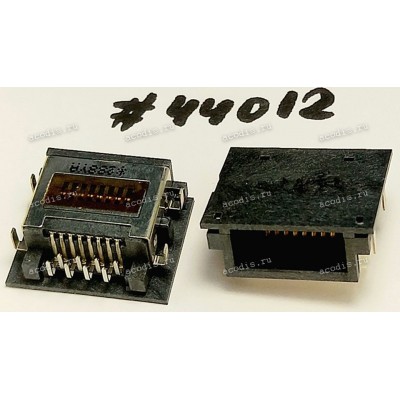 Разъём LAN JACK HALF RJ45 8P8C DIP (Asus p/n: 12014-00030800)