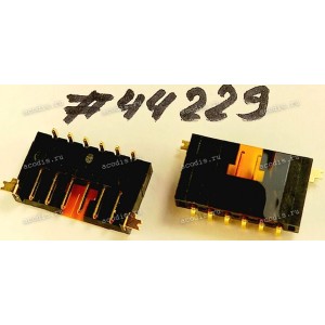 Разъём WtoB CON 6P 2.0MM,R/A,DIP (Asus p/n: 12017-00220400) ACES 50302-00641-001