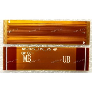 FPC Cable Asus  ExpertBook R11 BR1100FKA (p/n 04020-03870000, NB2929_FPC_V5 HF) IO TO MB FPC HUABEI/HQ22015859000, L=6.2 cm