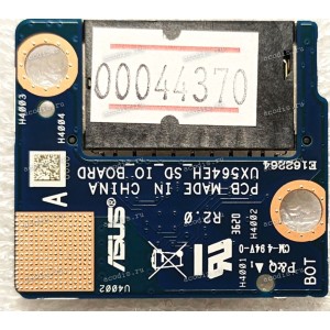 CardReader Board Asus ZenBook Flip 15 UX564EH (p/n 90NB0SC0-R12000, UX564EH_SD_IO_BOARD R2.0) (W/SD) IO_BD. Совместимые модели: Asus ZenBook Flip 15 Q528 (Q528EH); Q538 (Q538EI); Серия UX564 (UX564EH, UX564EI)
