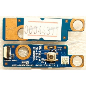 Power Button Board Asus G733QR, G533QM, G533QS, G733QS, G733QM, G533QR (p/n 90NR05G0-R16000, 90NR0590-R10060, G533-6050A3249801-PWRBUTTON-A01(A1)) POWER SWITCH_BD. Совместимые партномера: 90NR0540-R10060, 90NR0550-R10060, 90NR0590-R10060, 90NR05E0-R10060,
