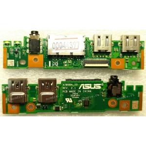 USB & Audio & CardReader Board Asus X705BA (p/n 90NB0PT0-R10010, X705BA_IO REV.2.1)  IO_BD./AS