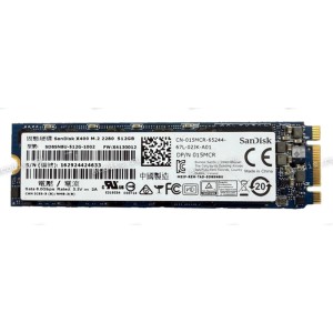 NGFF M.2 2280 SSD B&M key SATA 512GB SanDisk SD8SN8U-512G-1002 X4131002 (Asus p/n: 03B03-00063500) SATA3