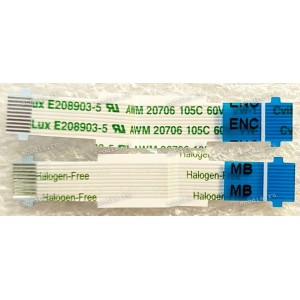 FFC шлейф 10 pin обратный, шаг 0.5 mm, длина 45 mm Asus H5600QM (p/n 14010-00685300) ENCODER MB FFC 10P 0.5MM L45 / CVILUX/FFCE10092A20Q0324-NH