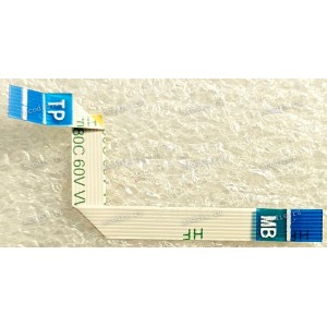 FFC шлейф 8 pin прямой, шаг 0.5 mm, длина 58.5 mm Asus X3400PH (p/n 14010-00871300) TP FFC 8P 0.5MM L58.5MM / XINYA/X21AA1-2977-HP