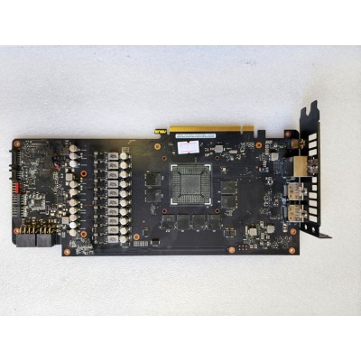 Video BAD - донор Asus Radeon ROG-STRIX-RTX2070-O8G-GAMING (RTX2070 394441-92724 YV0C91-A18 ZH2063) CG180PS REV. 1.00X 08003-11650X00 R-REM-MSQ-CG180PS, 8 чипов Micron 8SA77 D9WCW