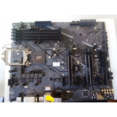 MB BAD - донор Asus ROG STRIX Z370-F GAMING REV. 1.01 (104192-01400-MB0V50-A02 0408) MSIP-REM-MSQ-ROGROGSTRIXZ370FG снят мост, погнуты контакты сокета, шатаются конденсаторы 
