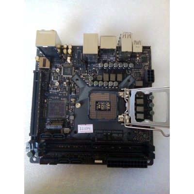MB BAD - донор Asus STRIX Z270I GAMING REV. 1.02 ( 026570-00626-MB0SD0-A04 0704) MSIP-RMM-MSQ-STRIXZ270IG снят мост, шатаются конденсаторы