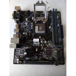 MB BAD - донор Asus H110M-R REV. 1.01 (106183-07063-MB0QN0-A0L 3402) MSIP-REM-MSQ-H110M-R, снят мост, погнуты контакты сокета 