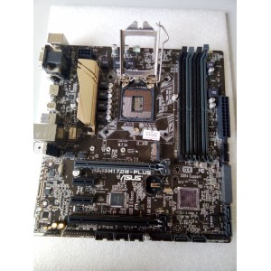 MB BAD - донор Asus H170M-PLUS REV. 1.04 (787238-03362-MB0MT0-A0J 1805) MSI[P-REM-MSQ-H170M-PLUS снят мост
