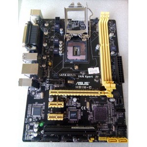 MB BAD - донор Asus HB1M-C (014321-03274-MB0GT0-C0E 3501) MSIP-REM-MSQ-H81M-C снят мост, погнуты  контакты сокета 