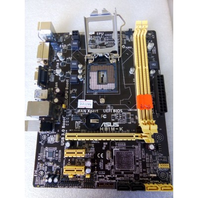 MB BAD - донор Asus H81M-K REV. 1.01 (899223-08634-MB0HI0-E1B 1104) MSIP-REM-MSQ-H81M-K снят мост