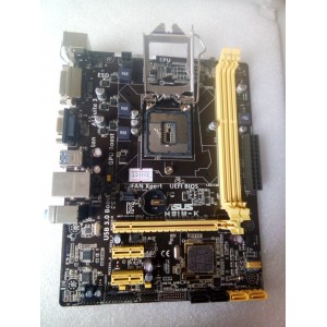 MB BAD - донор Asus H81M-K REV. 1.01 (564067-06220-MB0HI0-E17 1103) MSIP-REM-MSQ-H81M-K снят мост, погнуты контакты сокета