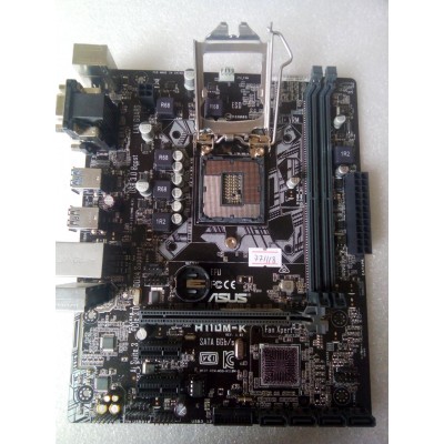 MB BAD - донор Asus H110M-K REV. 1.02 (818943-07020-MB0PH0-A09 1802) MSIP-REM-MSQ-H110M-K снят мост 
