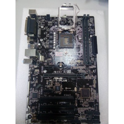 MB BAD - донор Asus H110-PLUS REV. 1.01 (967640-00188-MB0PQ0-A09 3016) MSIP-REM-MSQ-H110-PLUS снят мост, погнуты контакты сокета
