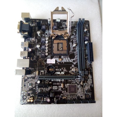 MB BAD - донор Asus H110M-K REV. 1.02 (847552-28060-MB0PH0-A0A 2003) MSIP-REM-MSQ-H110M-K снят мост, погнуты контакты сокета 