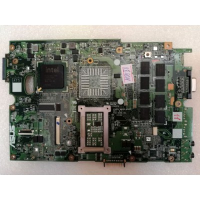 MB BAD - донор Asus K50IJ MB_0M REV. 2.0., Intel SLB8Q AF82801IBM, 16 чипов NANYA NT5TU128M8DE-AD - снято что-то