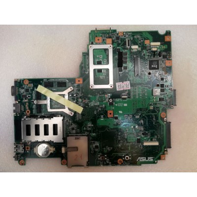 MB BAD - донор Asus N61VN MB_0M (60-NWFMB1100-B13) N61VN REV: 2.1., nVidia N10P-GS-A2, Intel SLB97 AC82PM45, Intel SLB8Q AF82801IBM, 8 чипов Samsung K4W1G164GE-HC12 - снято что-то