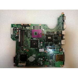 MB BAD - донор HP Pavilion dv6-1000 (310T6MB0090) DAQT6AMB8F0 REV: F, nVidia G96-630-A1, Intel SLB97 AC82PM45, Intel SLB8Q AF82801IBM, 8 чипов Qimonda HYB18T512161B2F-25 - снято что-то