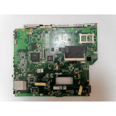 MB BAD - донор Asus A7C MAIN_BD._0M/PENRYN/NB9/AS R2.1(V256M-INF) (EN*63297) (60-NLKMB1000-C51) A7S P/N:08G27AC0021I REV:2.1, Intel SL8YB NH82801GBM, ATI 216PUAVA12FG, Intel SL8Z4 QG82945PM, 4 чипа Qimonda HYB18T256161BF-25