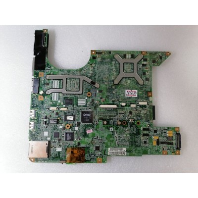 MB BAD - донор HP Pavilion dv6000 MB. (443774-001, 31AT8MB0044) DA0AT8MB8F0 REV: F, nVidia NF-430-N-A3, nVidia GF-GO7200-B-N-A3, nVidia NF-SPP-100-N-A2, 2 чипа Infineon HYB18T256161AFL25
