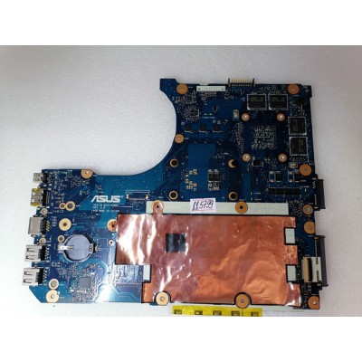 MB BAD - под восстановление Asus G551JW MB_0M/I7-4750HQ/AS (V4G) (90NB08B0-R000B0, 60NB08B0-MB6001 EMS:CJ) N551JM REV. 2.0, nVidia N16P-GX-A2, HUB, 8 чипов Samsung K4G41325FC-HC04 - была рабочая материнка, но понадобился проц - снято CPU 
