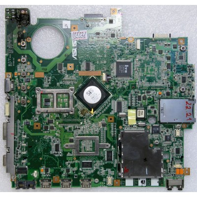 MB BAD - донор Asus F5VL MB. (NLJMB1000-B13) P/N: 08G2005FL20G REV: 2.0, ATI 216PVAVA12FG, SIS 671DX, SIS 968, 4 чипа Hynix HY5PS561621A-FP25