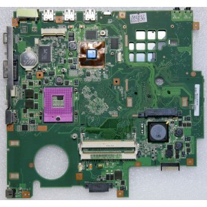 MB BAD - донор Asus F5VL MB. (NLJMB1000-B02P) P/N: 08G2005FL20G REV: 2.0, ATI 216PVAVA12FG, SIS 671DX, SIS 968, 4 чипа Qimonda HYB18T256161BF-25