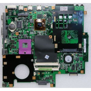 MB BAD - донор Asus F5VL MB. (NLJMB1000-B38) P/N: 08G2005FL20Q REV: 2.0, ATI 216PVAVA12FG, SIS 671DX, SIS 968, 4 чипа Qimonda HYB18T256161BF-25