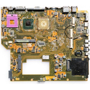 MB BAD - донор Asus A7S, G2S MAIN_BD._0M/PENRYN/NB9/AS R2.1(V256M-INF) (EN*63297) (60-NJYMB1000-C12) A7S P/N:08G27AS0021 I REV:2.1., Intel LE82PM965 SLA5U, 4 чипа Hynix HY5RS123235B - снято GPU