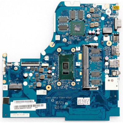 MB BAD - под восстановление Lenovo IdeaPad 310-15ISK (P/N: 8S5B20L35890Z) CG411 CG511 CZ411 CZ511 NM-A751 REV: 1.0., Intel Core i3-6100U - SR2EU, nVidia N16V-GMR1-S-A2, 4 чипа Micron D9SMP, 4 чипа SEC 646 K4A8G16