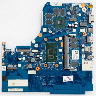 MB BAD - под восстановление Lenovo IdeaPad 310-15ISK (P/N: 5B20N87019) CG411 CG511 CZ411 CZ511 NM-A751 REV: 1.0., Intel Core i3 6006U - SR2UW, nVidia N16V-GM-B1, 4 чипа SEC 701 K4W4G16, 4 чипа Micron D9SRL