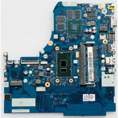 MB BAD - под восстановление Lenovo IdeaPad 310-15ISK (P/N: 5B20L35873) CG411 CG511 CZ411 CZ511 NM-A751 REV: 1.0., Intel Core i5-6200U - SR2EY, nVidia N16V-GMR1-S-A2, 4 чипа SEC 634 K4W4G16, 4 чипа SEC 634 K4A8G16