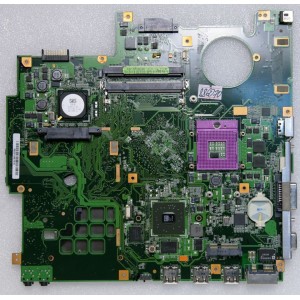MB BAD - донор Asus F5SL MAIN_BD (60-NM7MB1000-B16) F5SL P/N: 08G2005FS20J REV: 2.0, SIS 671DX, SIS 968, ATI 216-0707009, 4 чипа Qimonda HYB18T512161B2F-25