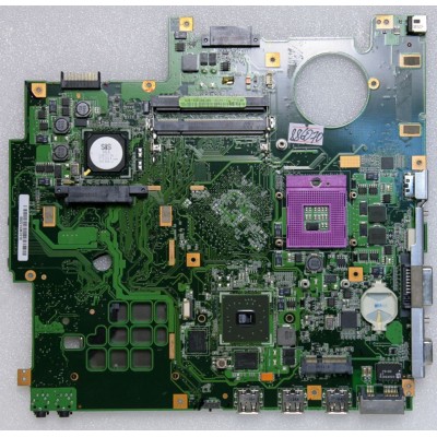 MB BAD - донор Asus F5SL MAIN_BD (60-NM7MB1000-B16) F5SL P/N: 08G2005FS20J REV: 2.0, SIS 671DX, SIS 968, ATI 216-0707009, 4 чипа Qimonda HYB18T512161B2F-25