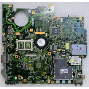 MB BAD - донор Asus F5SL MAIN_BD (60-NM7MB1000-B16) F5SL P/N: 08G2005FS20J REV: 2.0, SIS 671DX, SIS 968, ATI 216-0707009, 4 чипа Qimonda HYB18T512161B2F-25