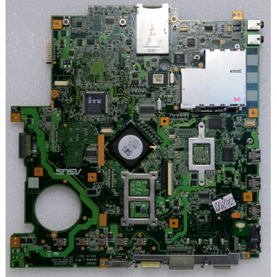 MB BAD - донор Asus F5SL MAIN_BD (60-NM7MB1000-B17) F5SL P/N: 08G2005FS20J REV: 2.0, SIS 671DX, SIS 968, ATI 216-0707009, 4 чипа Qimonda HYB18T512161B2F-25