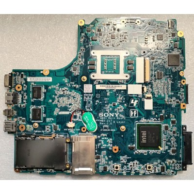 MB BAD - под восстановление Sony VGN-NW2ERE, PCG-7181V (1P-0096J01-8010) M851 MAIN BOARD MBX-217 REV: 1. 0, Intel SLB94, Intel SLB8Q, ATI 216-0728018, 4 чипа Samsung K4J10324QD-HC12