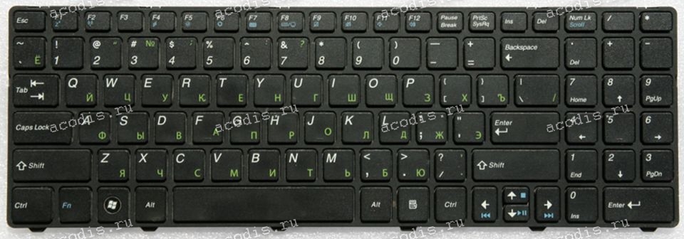 Keyboard DNS A17FD чёрная матовая (0KN0-XV6RU01, V128862BS2, 12284002363)