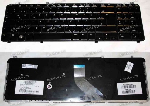 Keyboard HP/Compaq dv6-10**, 12**, 1300, 20** (Black/Glossy/Spanish) чёрная глянцевая