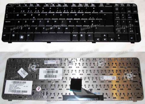 Keyboard HP/Compaq Presario CQ61, G61 (Black/Matte/Portugal) чёрная матовая